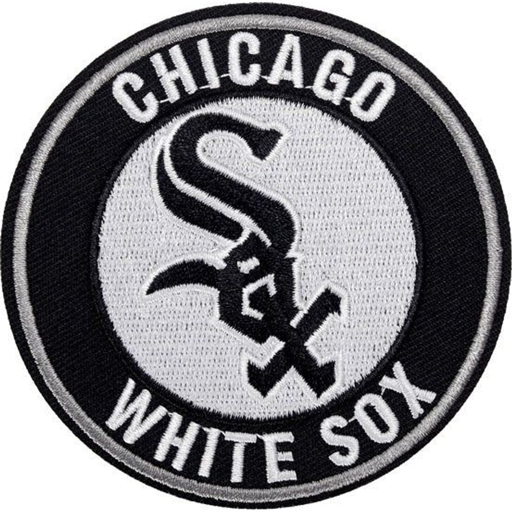 Chicago White Sox baseball team logo iron-on embroidered patch - 3.15" x 3.15"