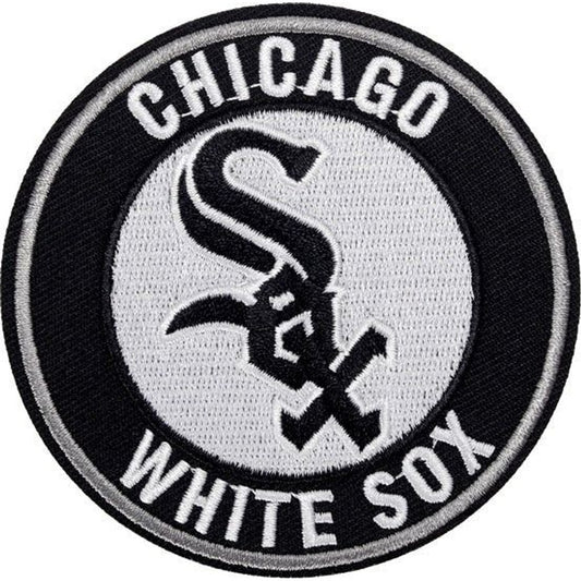 Chicago White Sox baseball team logo iron-on embroidered patch - 3.15" x 3.15"
