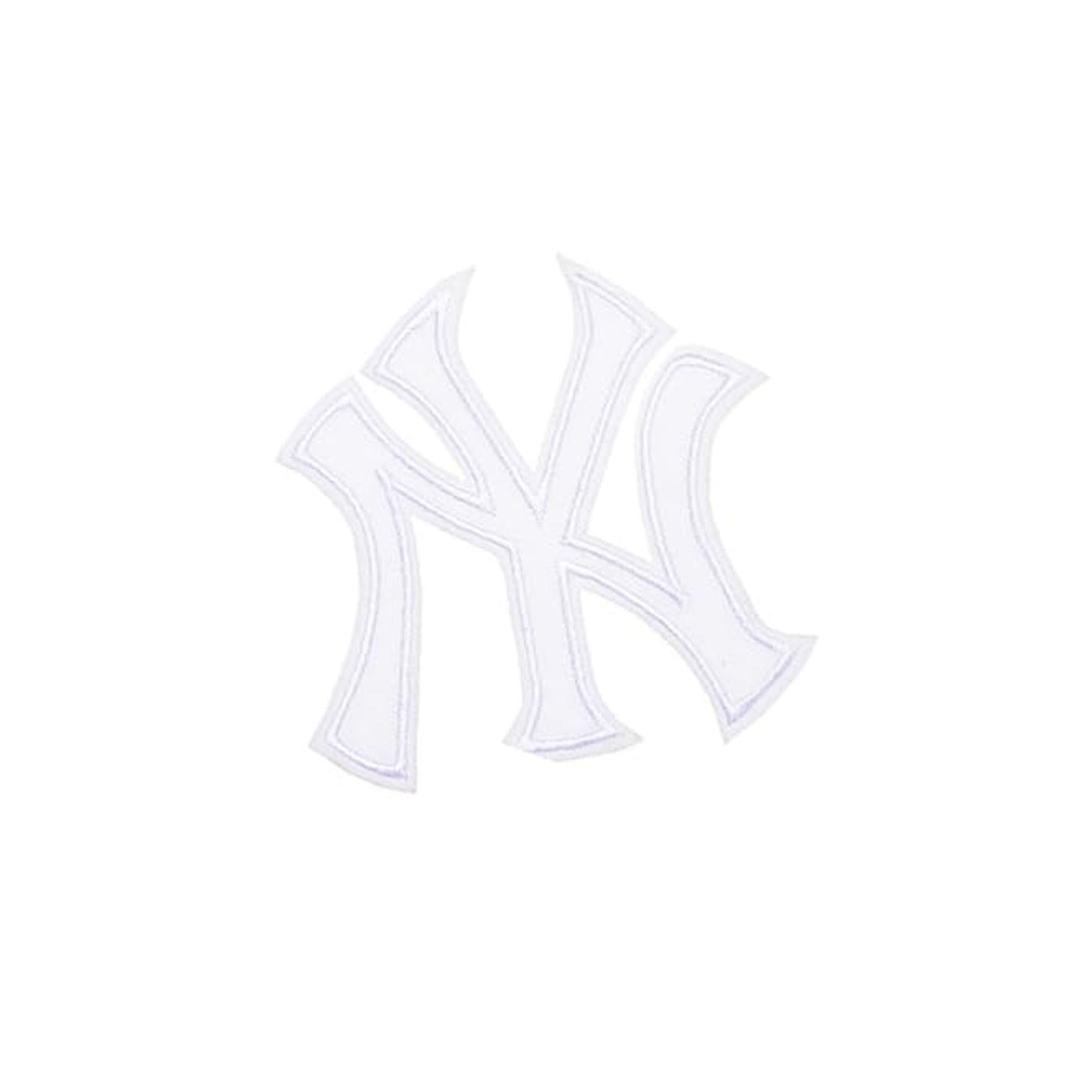 Pro Patches Matrix: New York NY Letter Iron-On Patch - White 3" x 3" - Single Patch