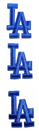 Los Angeles LA Letter Iron-On Patch - 2.25" x 1.5"
