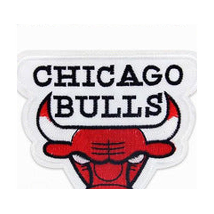 Basketball Team Logo Iron-On Patch - Chicago Bulls White