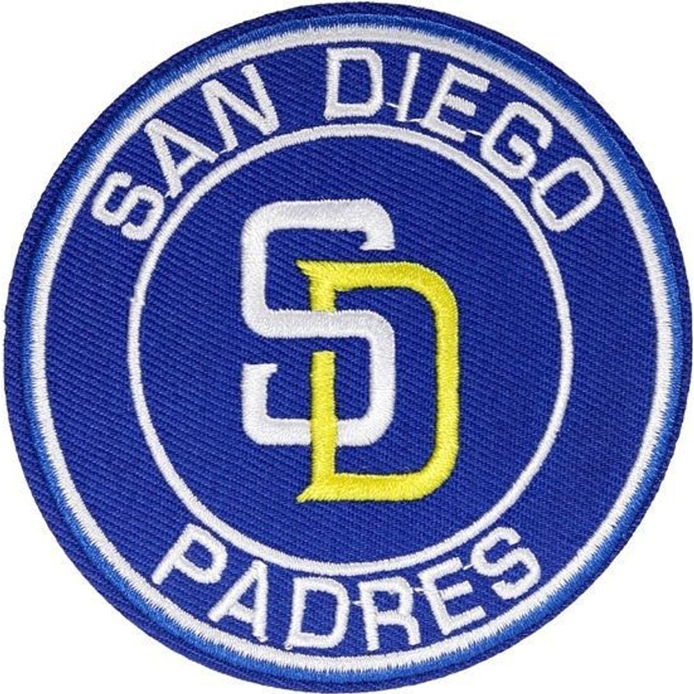 San Diego Padres baseball team logo iron-on embroidered patch - 3.15" x 3.15"
