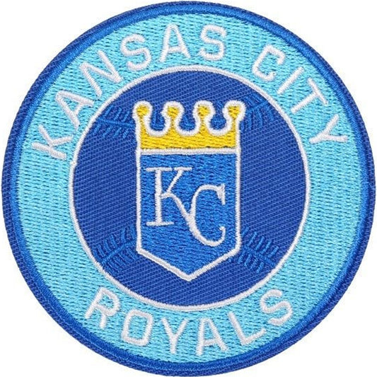 Kansas City Royals baseball team logo iron-on embroidered patch - 3.15" x 3.15"