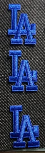 Los Angeles LA Letter Iron-On Patch - 2.25" x 1.5"