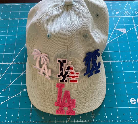 Los Angeles LA Letter Iron-On Patch - 2.25" x 1.5"