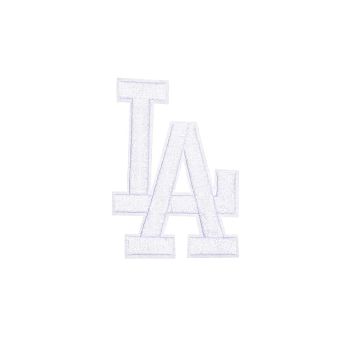 Pro Patches Matrix: Los Angeles LA Large Letter Iron-On Patch - 3.5" x 2.5" - White - Single Patch