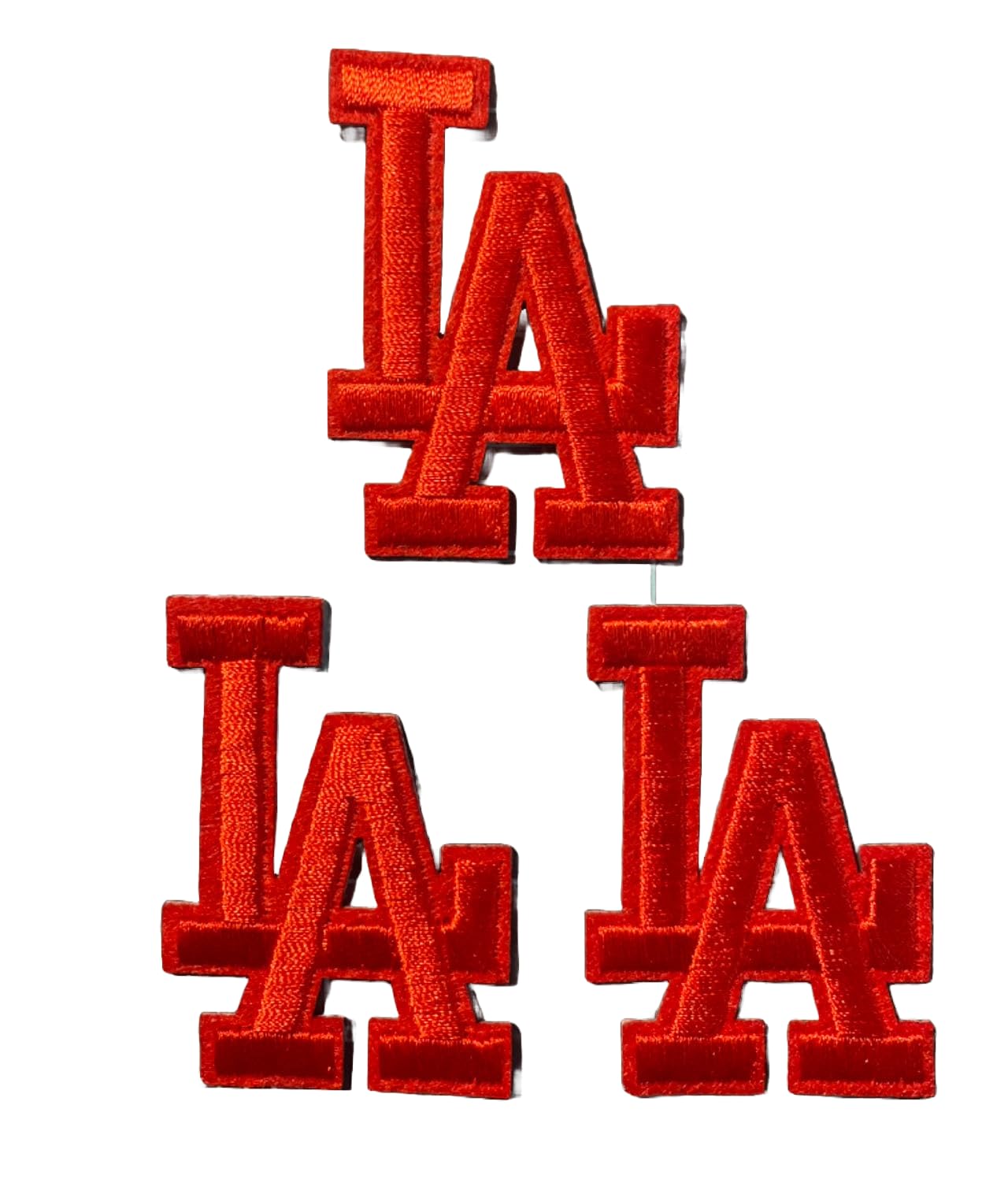 Los Angeles LA Letter Iron-On Patch - 2.25" x 1.5"