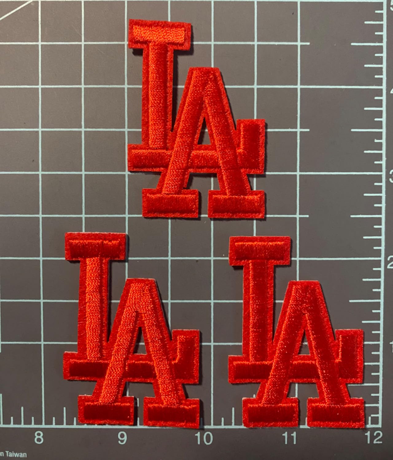 Los Angeles LA Letter Iron-On Patch - 2.25" x 1.5"