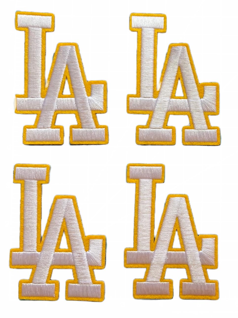 Los Angeles LA Large Letter Iron-On Patch - 3.5" x 2.5"
