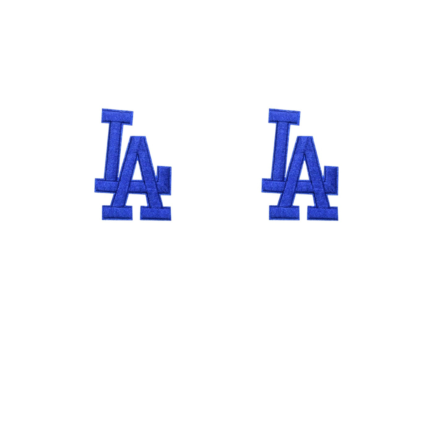 Pro Patches Matrix: Los Angeles LA Large Letter Iron-On Patch - 3.5" x 2.5" - Blue - Pack of 2