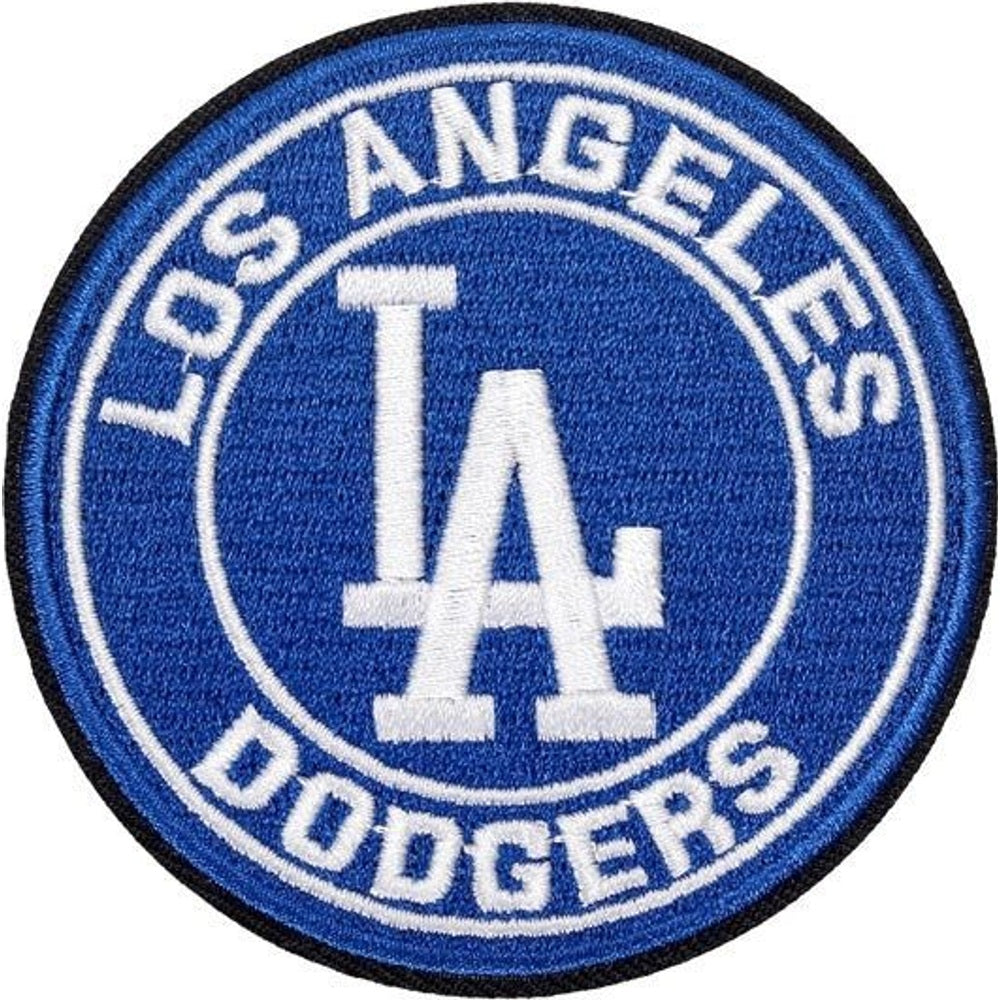 Los Angeles Dodgers baseball team logo iron-on embroidered patch - 3.15" x 3.15"