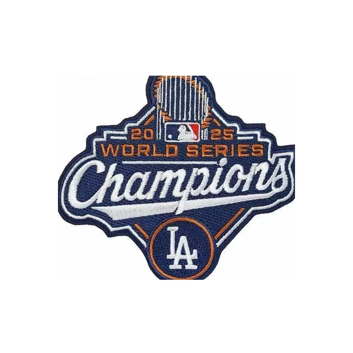 Pro Patches: Los Angeles Dodgers Championship Iron-On Patch Series - 2025 Champions Gold Letter - 3.5" x 4" - Single Patch