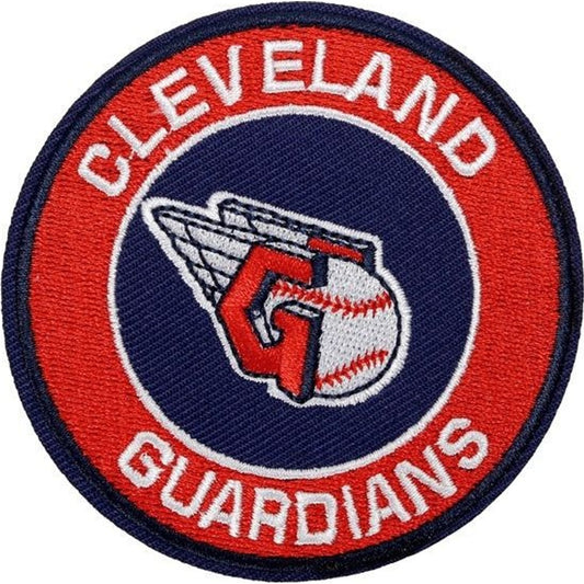Cleveland Guardians baseball team logo iron-on embroidered patch - 3.15" x 3.15"