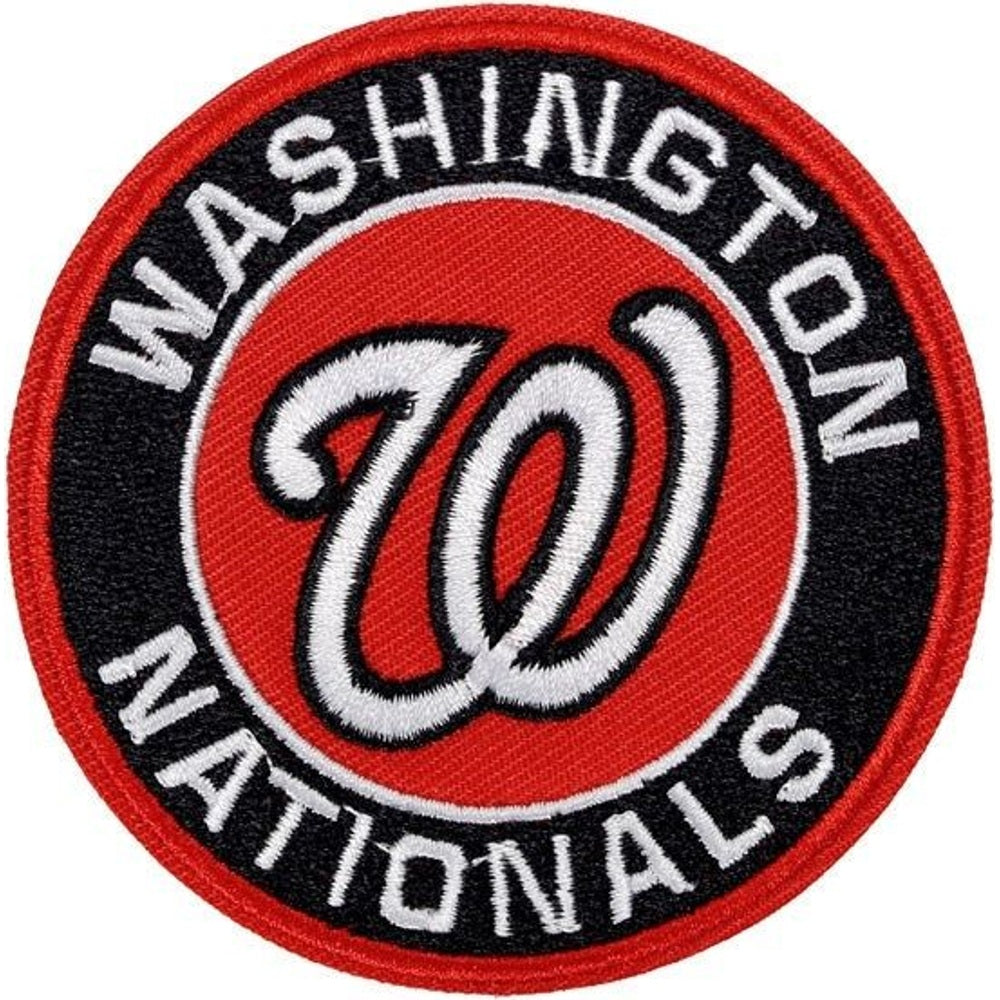 Washington Nationals baseball team logo iron-on embroidered patch - 3.15" x 3.15"