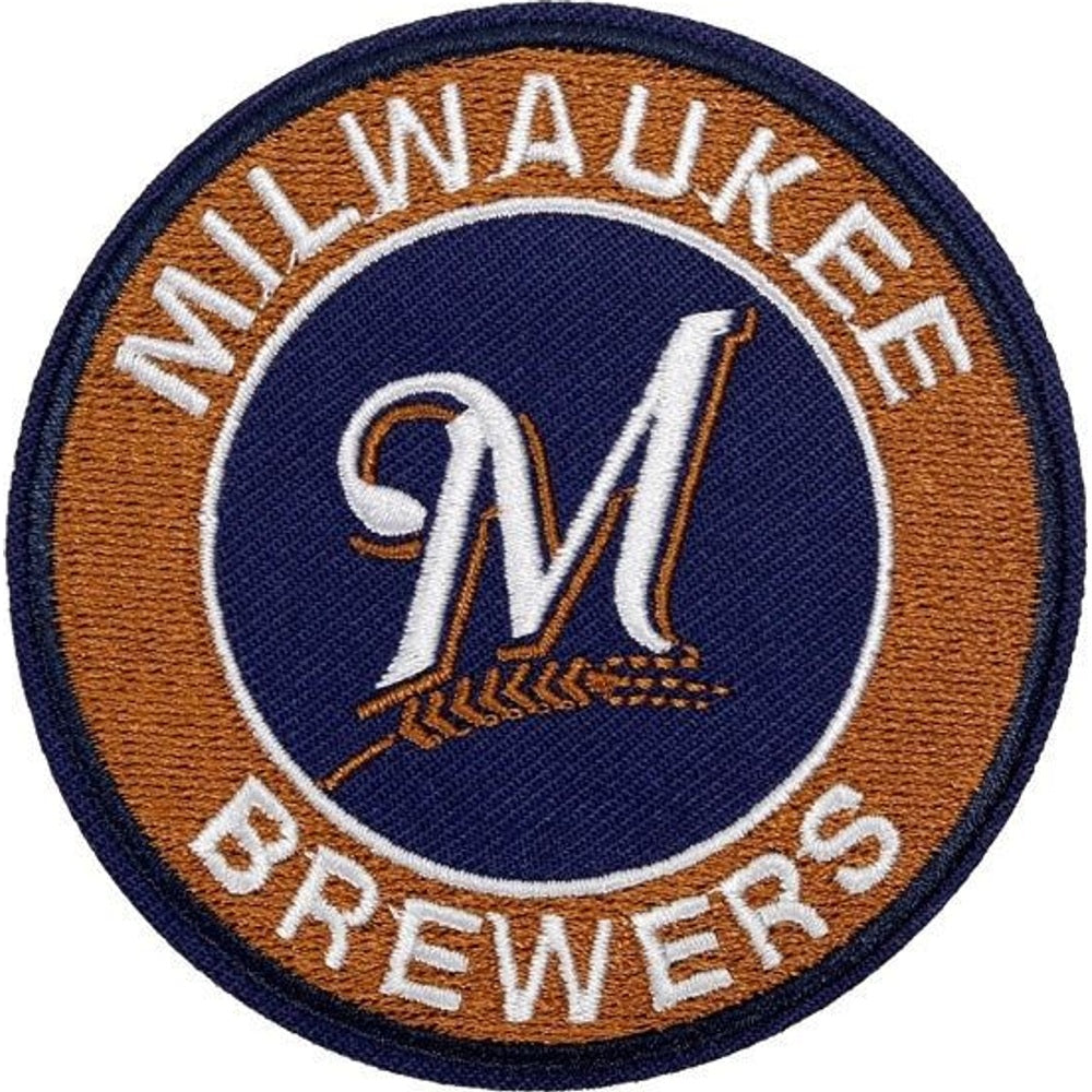 Milwaukee Brewers baseball team logo iron-on embroidered patch - 3.15" x 3.15"