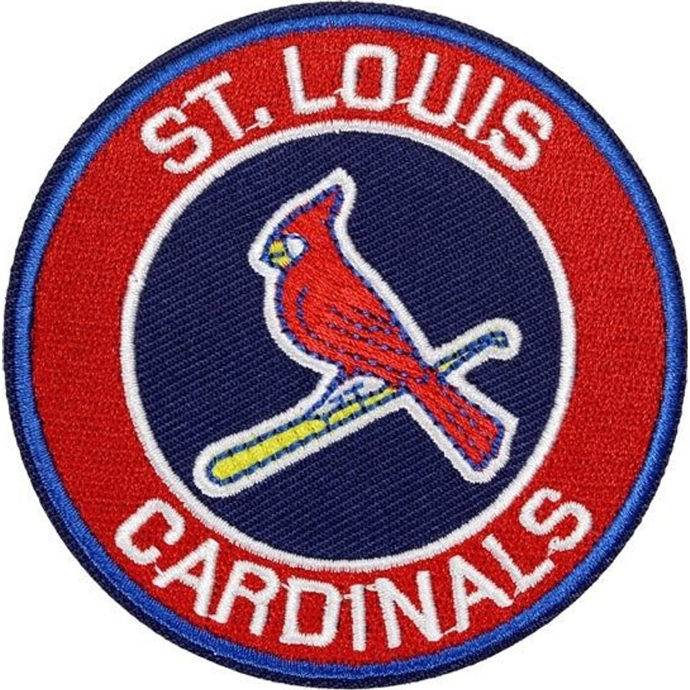 St. Louis Cardinals baseball team logo iron-on embroidered patch - 3.15" x 3.15"