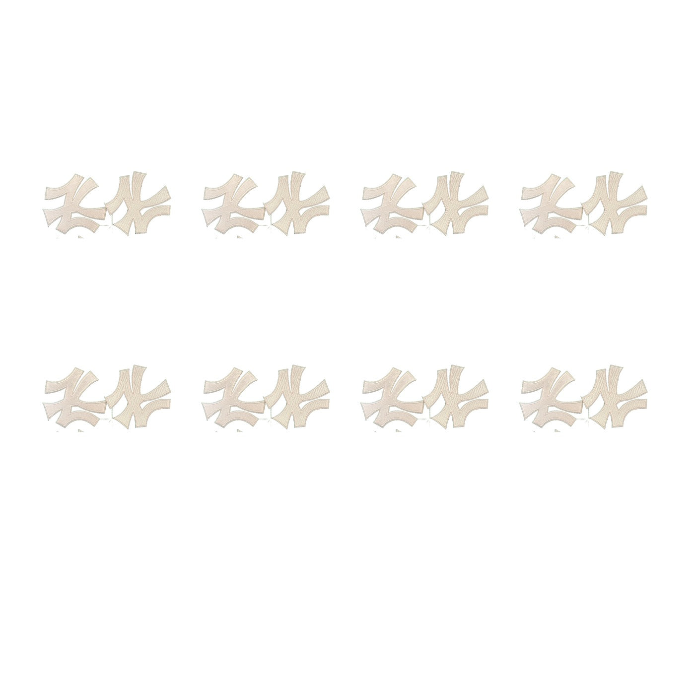 Pro Patches Matrix: New York NY Letter Iron-On Patch - Classic 3.5" x 4" - Pack of 8