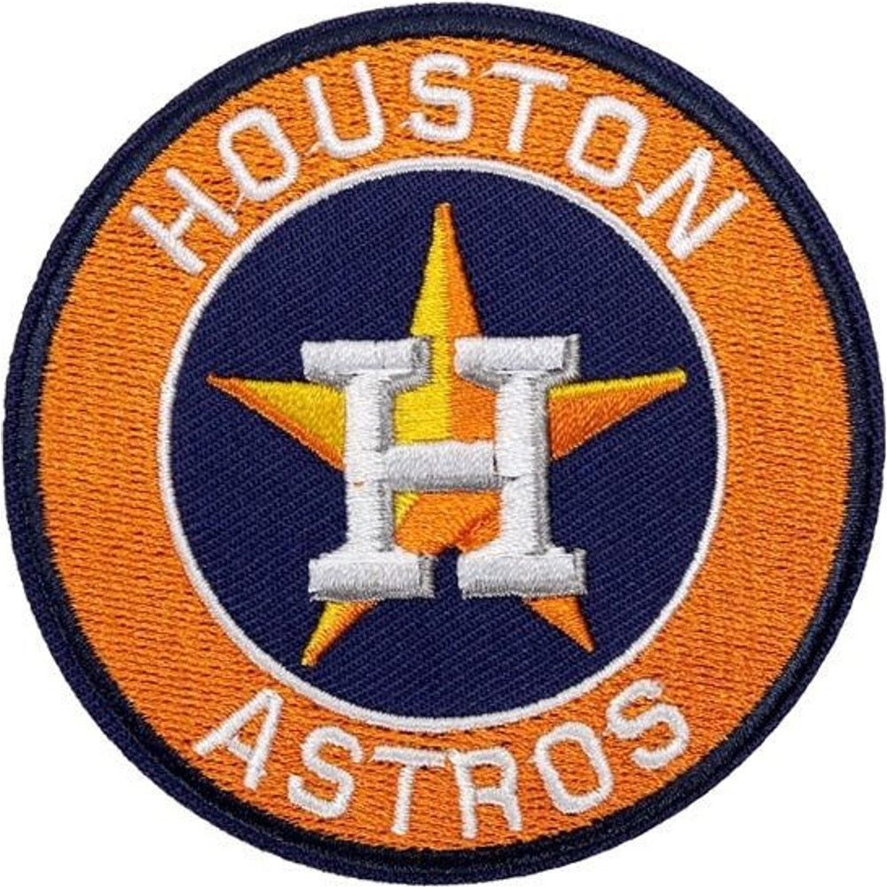 Houston Astros baseball team logo iron-on embroidered patch - 3.15" x 3.15"