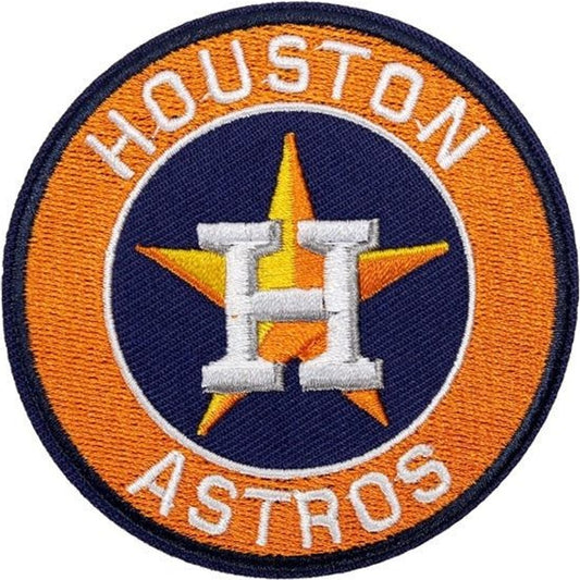 Houston Astros baseball team logo iron-on embroidered patch - 3.15" x 3.15"