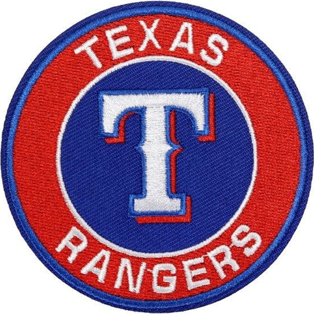 Texas Rangers baseball team logo iron-on embroidered patch - 3.15" x 3.15"