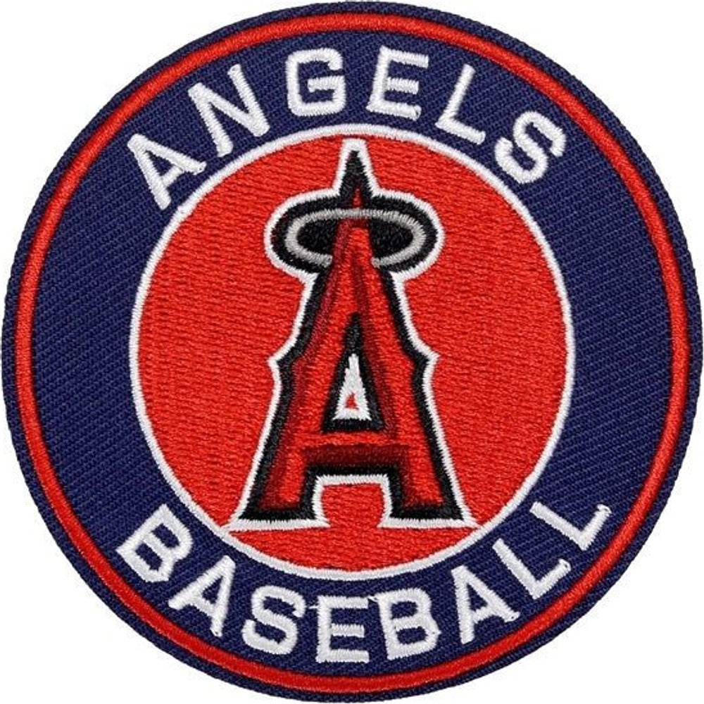 Los Angeles Angels baseball team logo iron-on embroidered patch - 3.15" x 3.15"