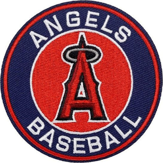 Los Angeles Angels baseball team logo iron-on embroidered patch - 3.15" x 3.15"
