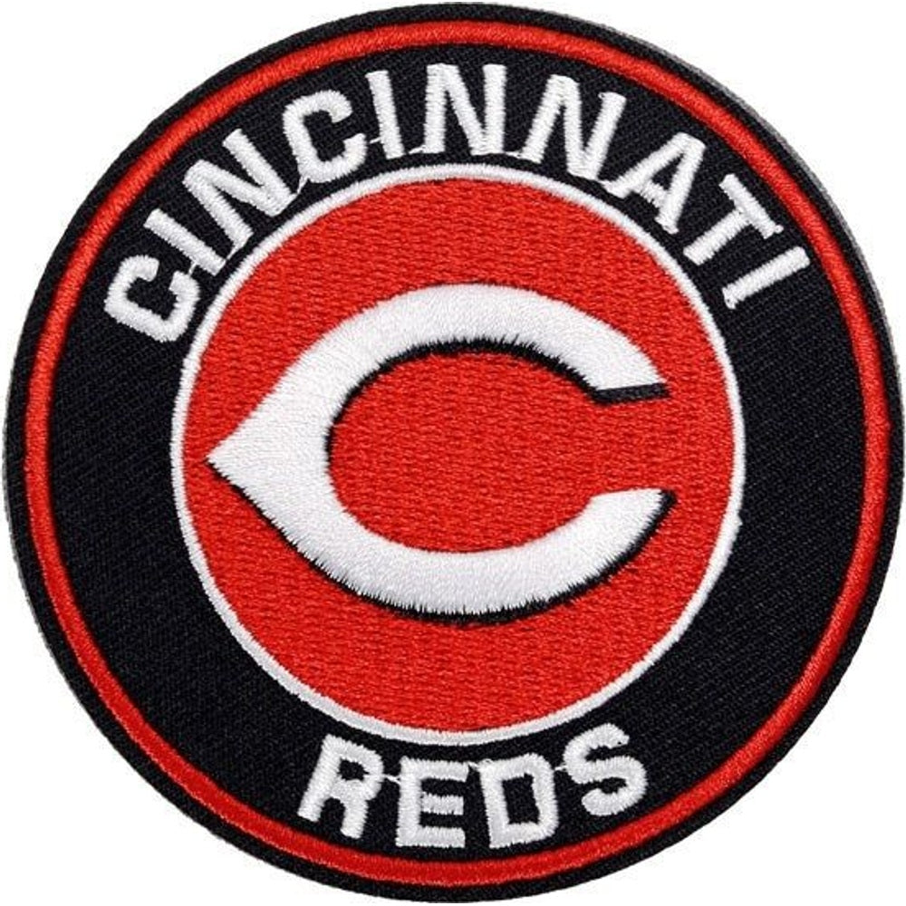 Cincinnati Reds baseball team logo iron-on embroidered patch - 3.15" x 3.15"