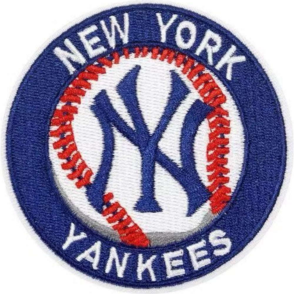 New York Yankees baseball team logo iron-on embroidered patch - 3.15" x 3.15"