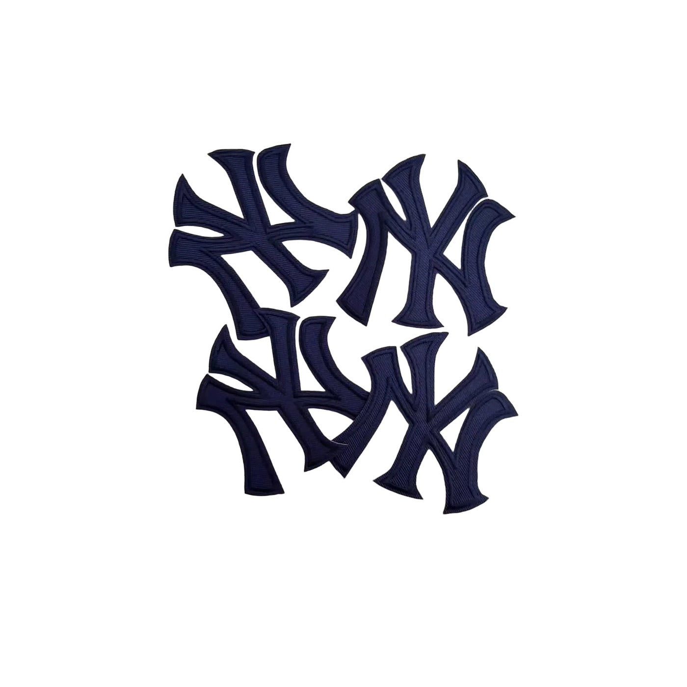 Pro Patches Matrix: New York NY Letter Iron-On Patch - Navy 3" x 3" - Single Patch