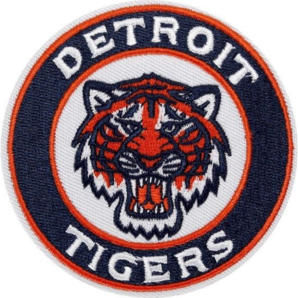 Detroit Tigers baseball team logo iron-on embroidered patch - 3.15" x 3.15"