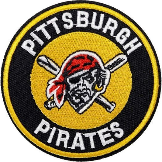 Pittsburgh Pirates baseball team logo iron-on embroidered patch - 3.15" x 3.15"
