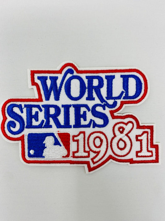 1981   Los   Angeles   Dodgers   MLB   World   Series   Championship   Iron-on   Patches   -   4.5"   X   3.25"