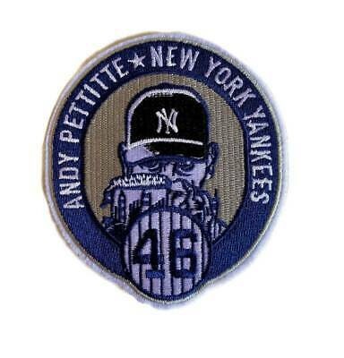 Andy   Pettitte   #46   Retirement   New   York   Yankees   Jersey   Iron-on   Patch   -   4"   X   3.5"