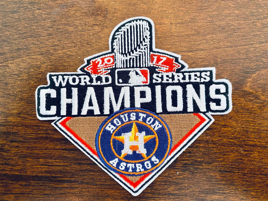 Houston   Astros   2017   World   Series   Champions   Iron-on   Patch   -   Commemorate   The   Victory   Over   The   Los   Angeles   Dodgers   -   4.5"   X   4
