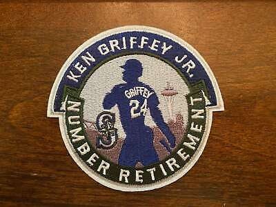 Ken   Griffey   Jr.   Number   Retirement   Iron-on   Patch   -   4"   X   4"   -   Seattle   Mariners