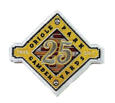 Baltimore   Orioles   Park   Camden   Yards   Anniversary   Yellow   Iron-on   Patch   -   4.5"   X   4"