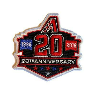 Arizona   Diamondbacks   20th   Anniversary   Iron-on   Patch   -   Size   4"   X   3.75"