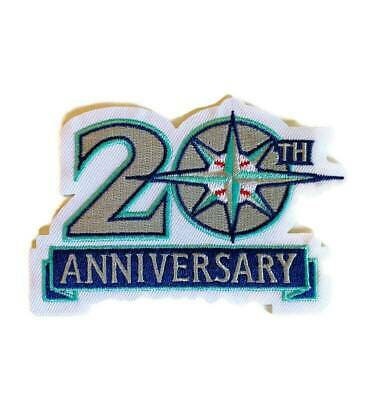Seattle   Mariners   20th   Anniversary   Iron-on   Patch   -   4.75"   X   3"   -   Major   League   Baseball