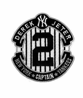 New   York   Yankees   Derek   Jeter   #2   Jersey   Iron-on   Patch   4"   X   3.5"