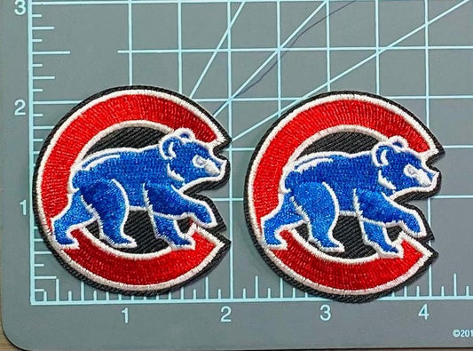 Iron-on   Patch   Chicago   Cubs   -   2"   X   2"   -   Pack   Of   2   -   Ship   From   Us