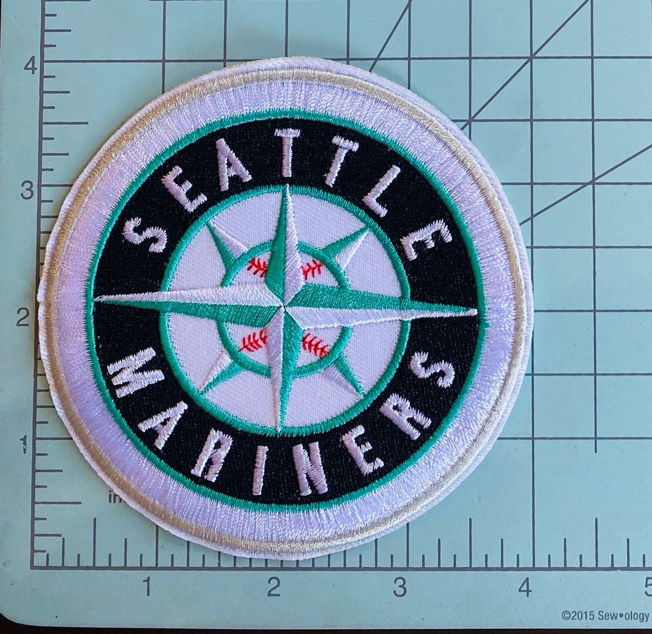 Seattle   Mariners   Jersey   Arm   Sleeve   Iron-on   Patch   -   4"   X   4"