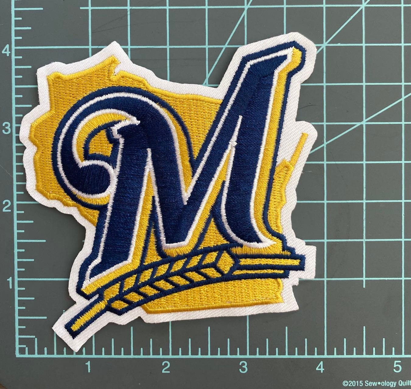 Milwaukee   Brewers   Jersey   Arm   Sleeve   Iron-on   Patch   -   4"   X   4"