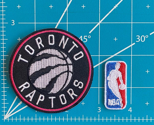 Basketball   Jersey   Embroidery   Patches   -   Toronto   Raptors   &   NBA   Logo   Iron-on   Patch