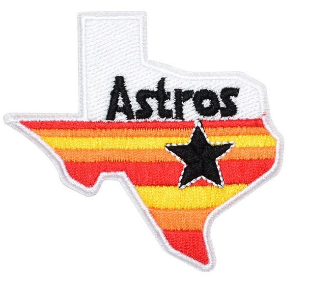 Texas   State   Houston   Baseball   Astros   Iron-on   Patch   3"   X   3"