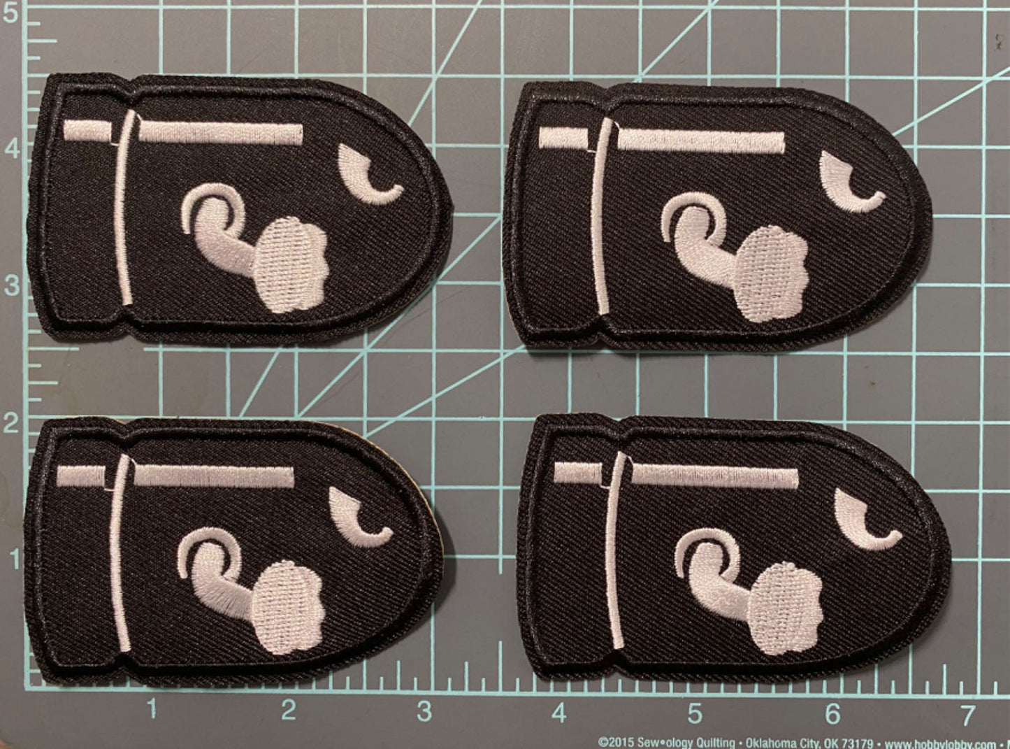 Embroidered   Iron-on   Patches   -   Big   Bullet   Design   -   Pack   Of   4   -   Cute   Cartoon   Game   Theme,   Diy   Fashion   Accessories,   Backpack,   Bag,   Jean   Jacket