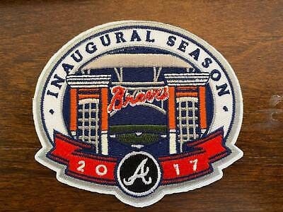 2017   Atlanta   Braves   Inaugural   Season   Iron-on   Embroidered   Patch   -   4.75"   X   4.5"