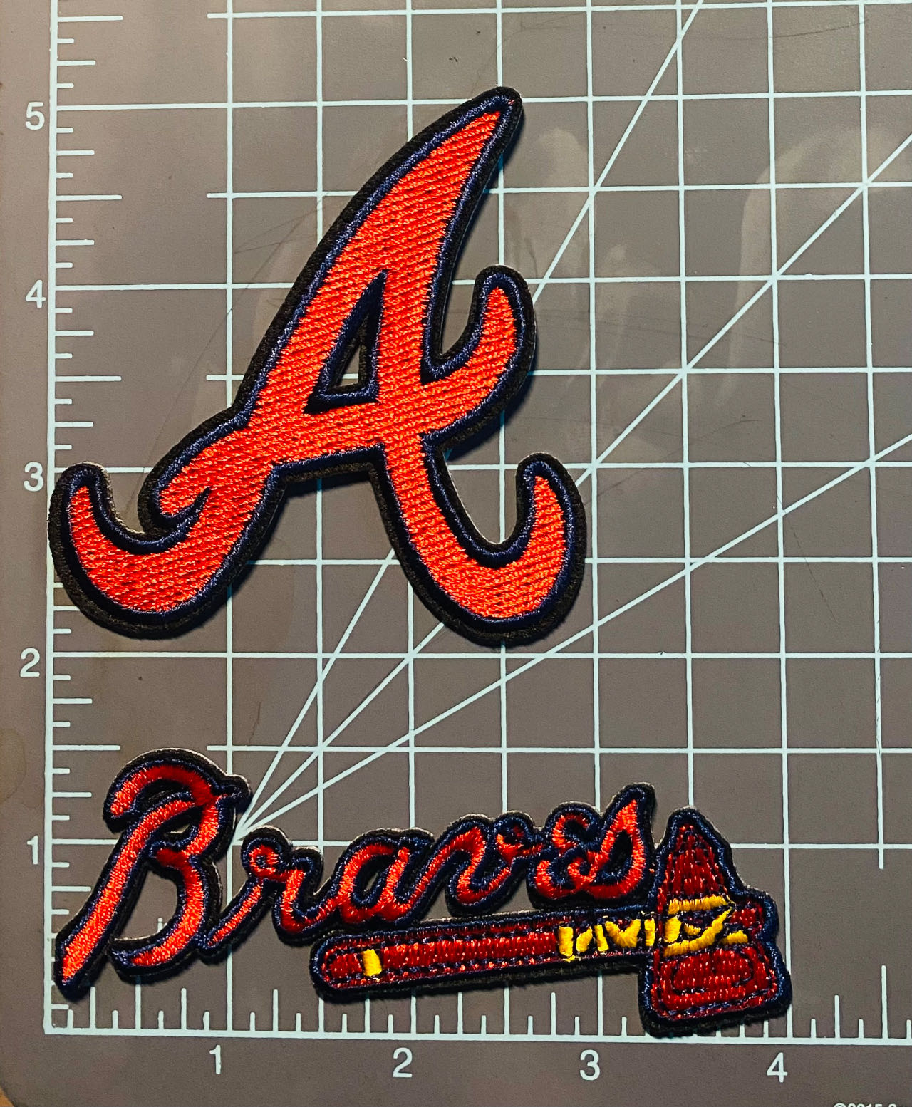 Atlanta   Braves   2   Iron-on   Embroidered   Patch   -   Pack   of   2