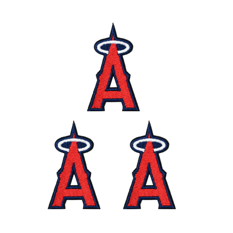 Los   Angeles   Angels   Los   Angeles   Angels   Iron-on   Embroidered   Patch   -   Pack   of   3