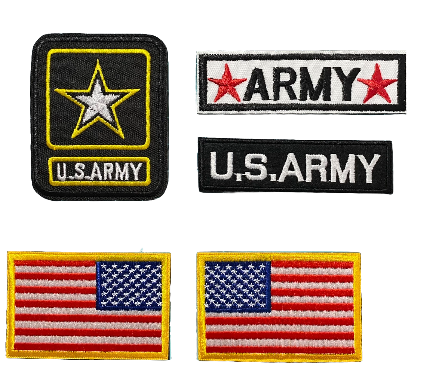 Army   Set   Iron-on   Embroidered   Patch