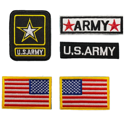 Army   Set   Iron-on   Embroidered   Patch